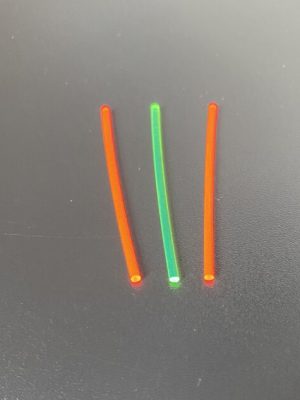 2mm Super Bright Red and Green Fibre Optic Sights Set