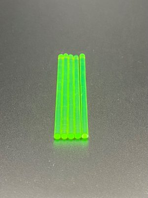 5 x FastHit 3mm Green Super Bright Fibre Optic Rod 70mm