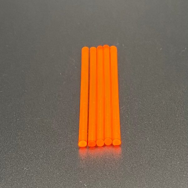 5 x FastHit 3mm Red Super Bright Fibre Optic Rod 70mm