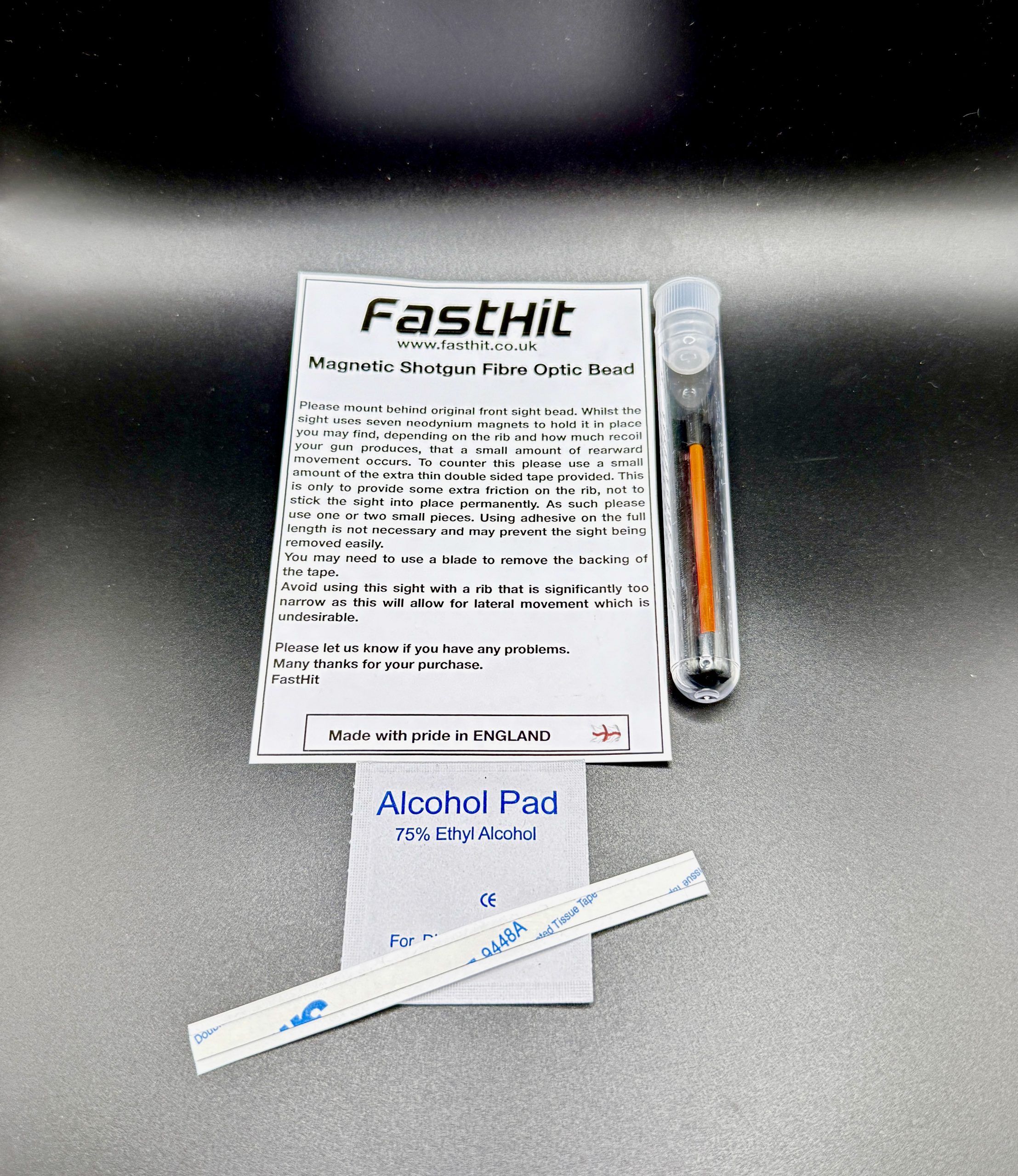 FastHit 'Speed' (magnetic version) 3mm Bright Red Dot Fibre Optic Sight